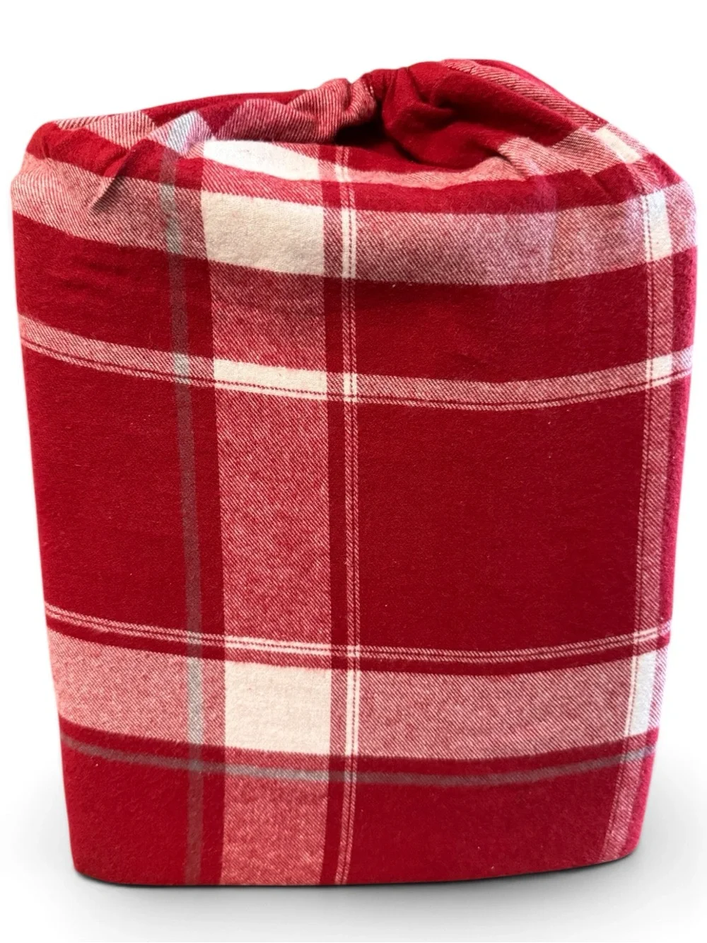 Whisper Organics Red Plaid Flannel Sheet Set Twin Organic Cotton Cozy Cabin